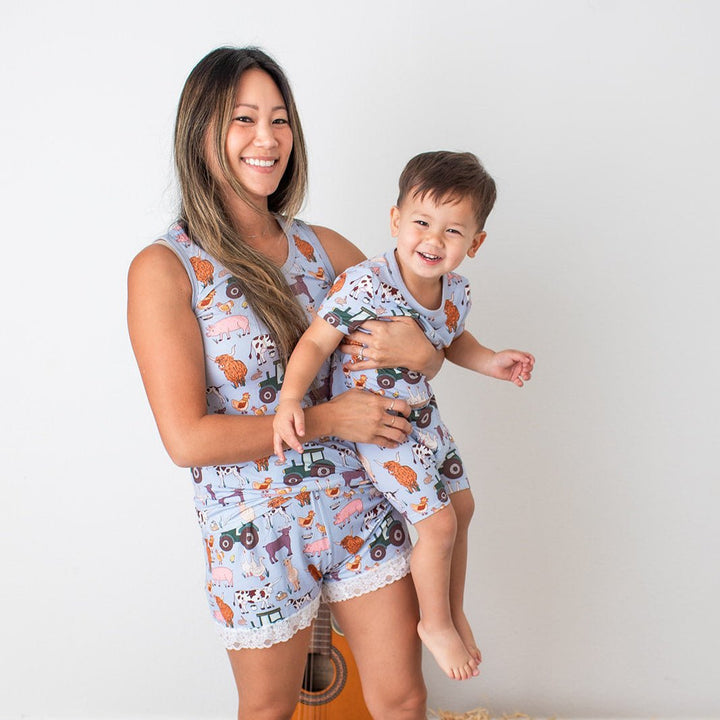 Bestaroo - Bamboo - Farm Life Women's Short Loungewear