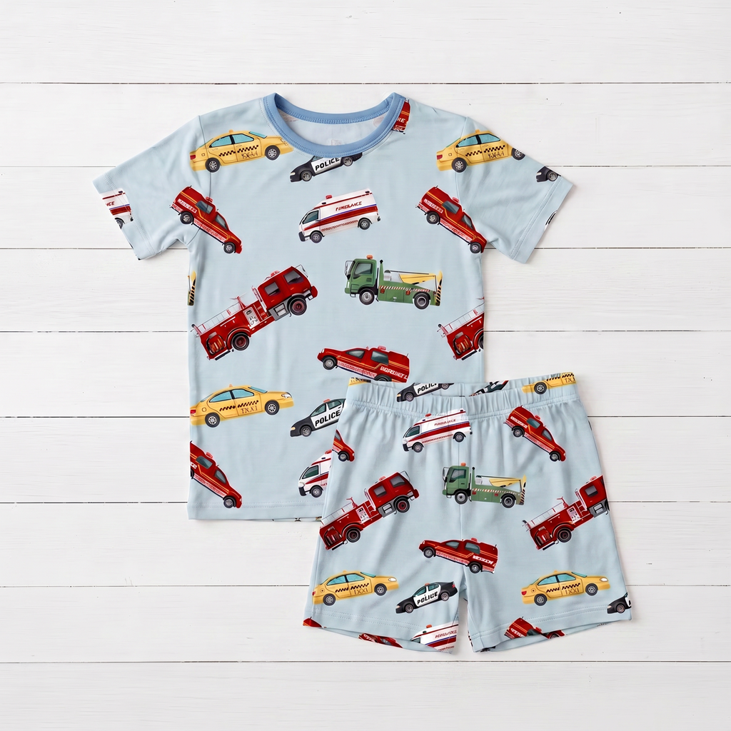 Transport Me  Shorts Set Pajama