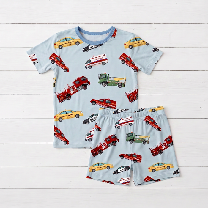 Transport Me  Shorts Set Pajama