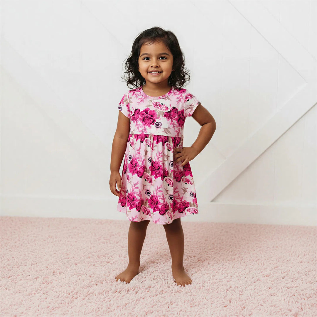 Bestaroo - Bamboo - Floral Magenta Dress