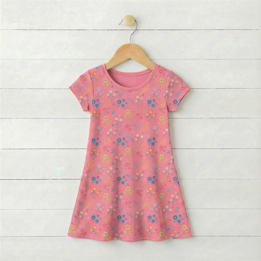 Bestaroo - Bamboo - Flower Confetti A-Line Dress