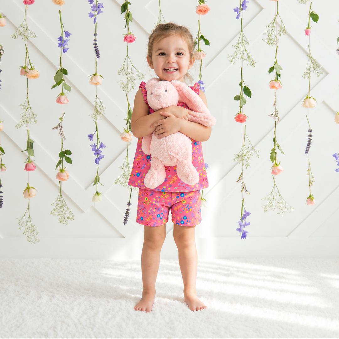 Bestaroo - Bamboo - Flower Confetti Flutter Tank &amp; Shorts
