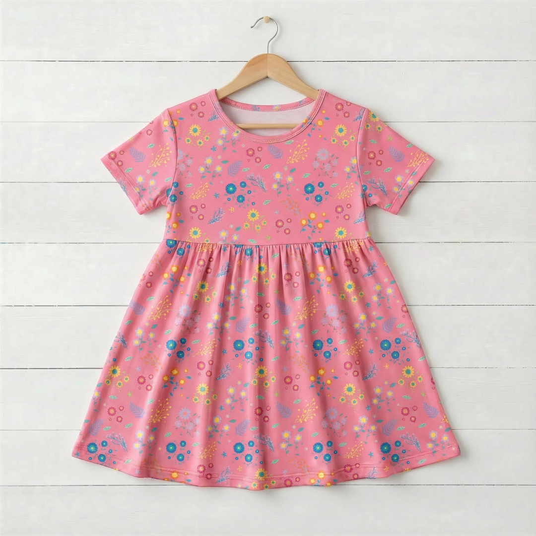 Bestaroo - Bamboo - Flower Confetti S/S Dress
