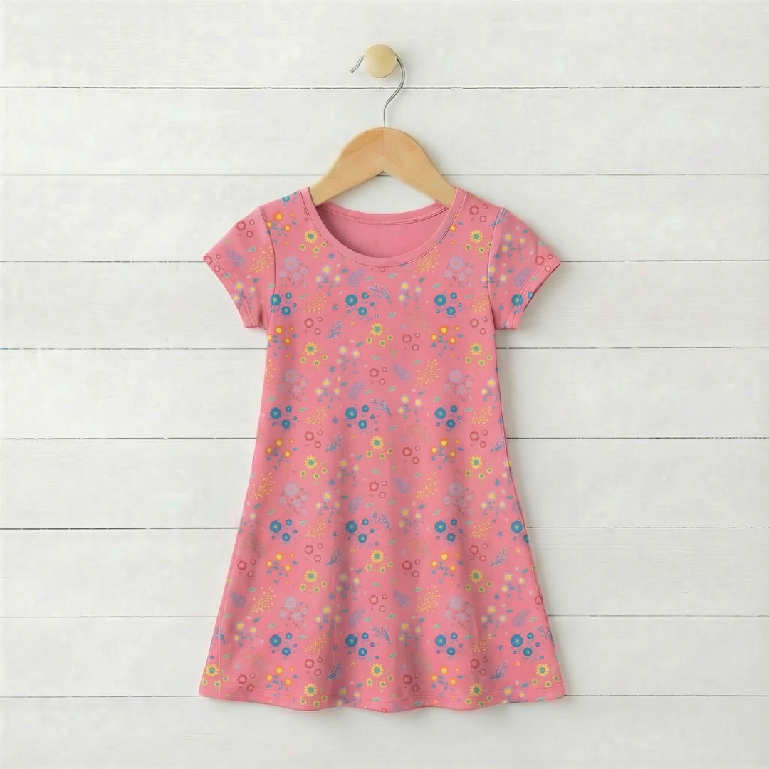 Flower Confetti A-Line Dress
