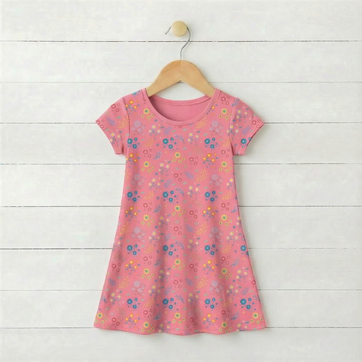 Flower Confetti A-Line Dress