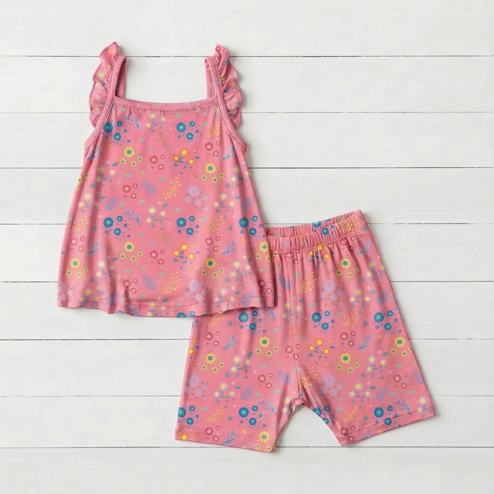 Flower Confetti Flutter Tank & Shorts - Bestaroo