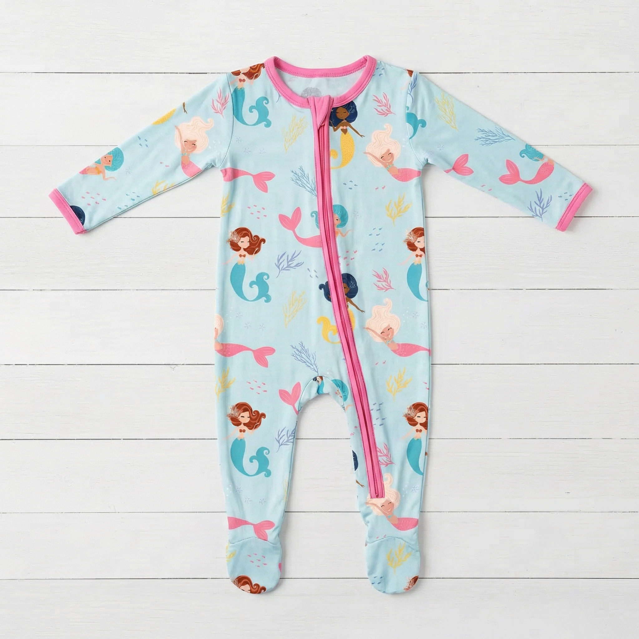 Coral Cuties Footie