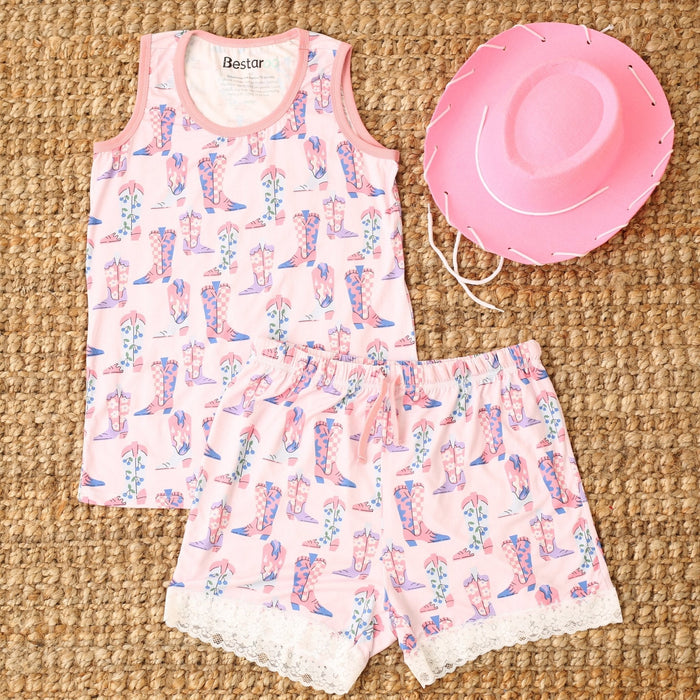 Bestaroo - Bamboo - Giddy Up Mom Shorts set