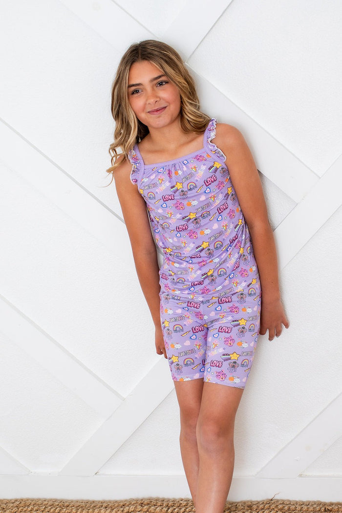 Bestaroo - Bamboo - Girl Power Flutter Tank & Shorts