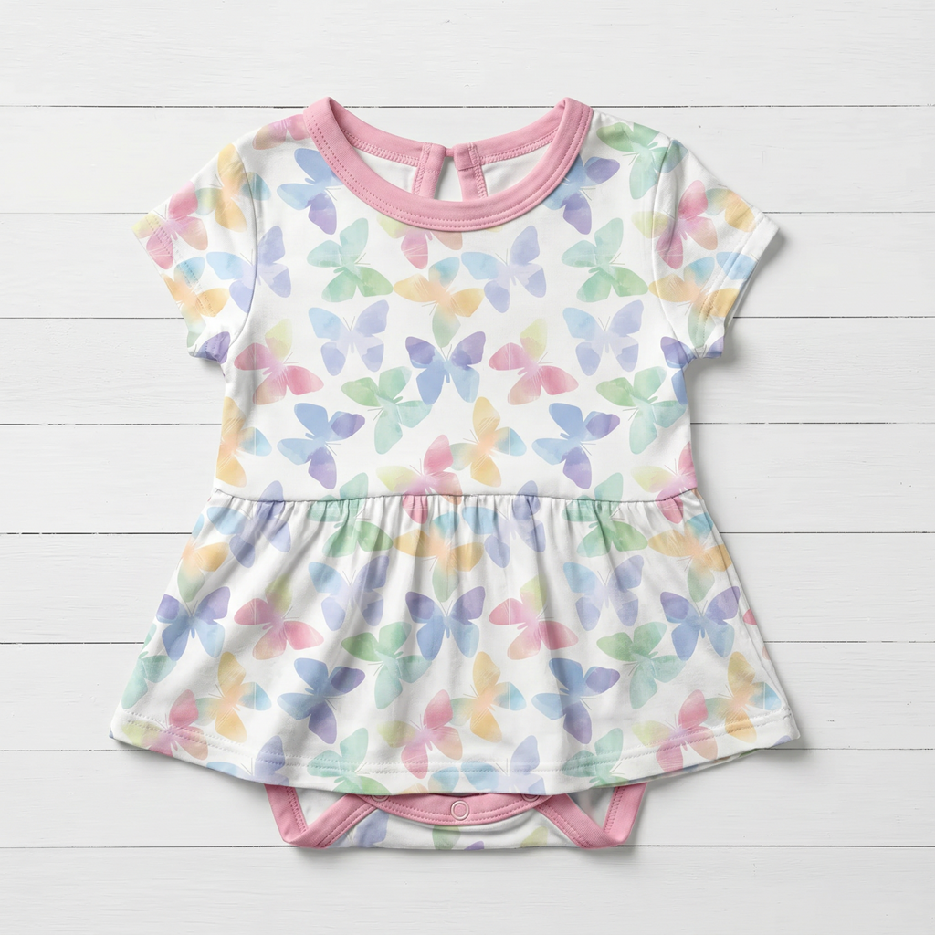 Bestaroo - Bamboo - Grace Wings S/S Bodysuit Dres