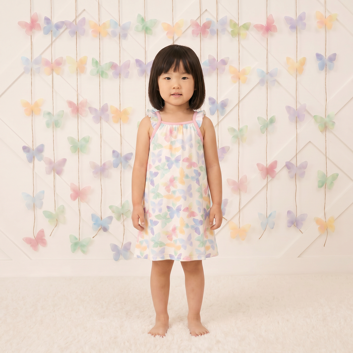 Grace Wings Flutter Sleeve Dress - Bestaroo