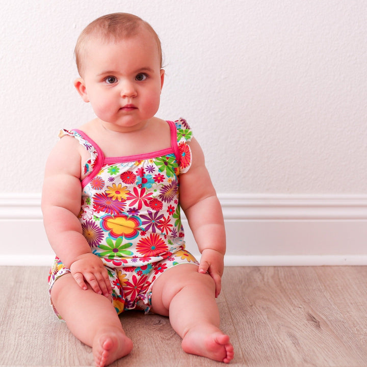 Bestaroo - Bamboo - Groovy Bloom Bubble Romper