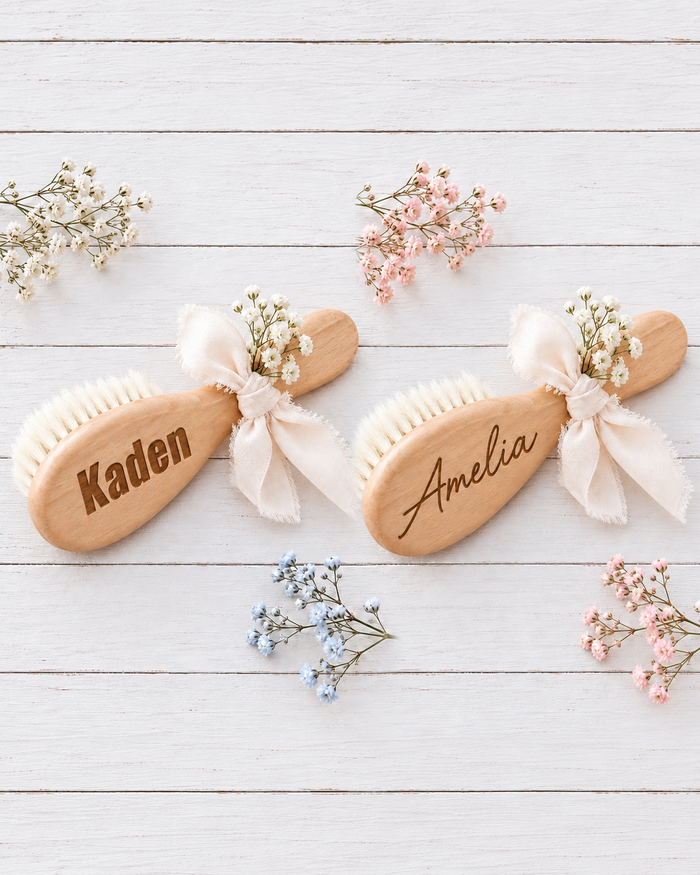 Wooden Baby Hair Brush