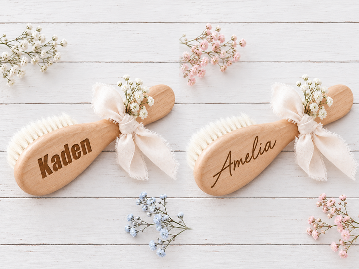 Wooden Baby Hair Brush