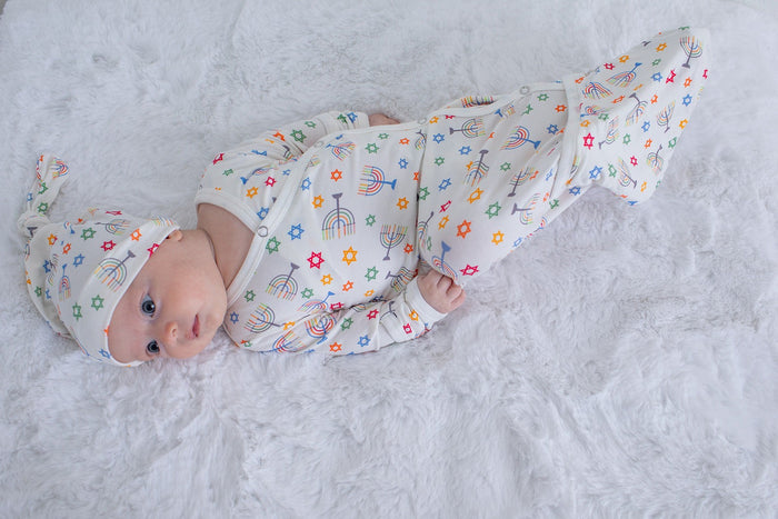 Bestaroo - Bamboo - Happy Hanukkah Gown & Hat