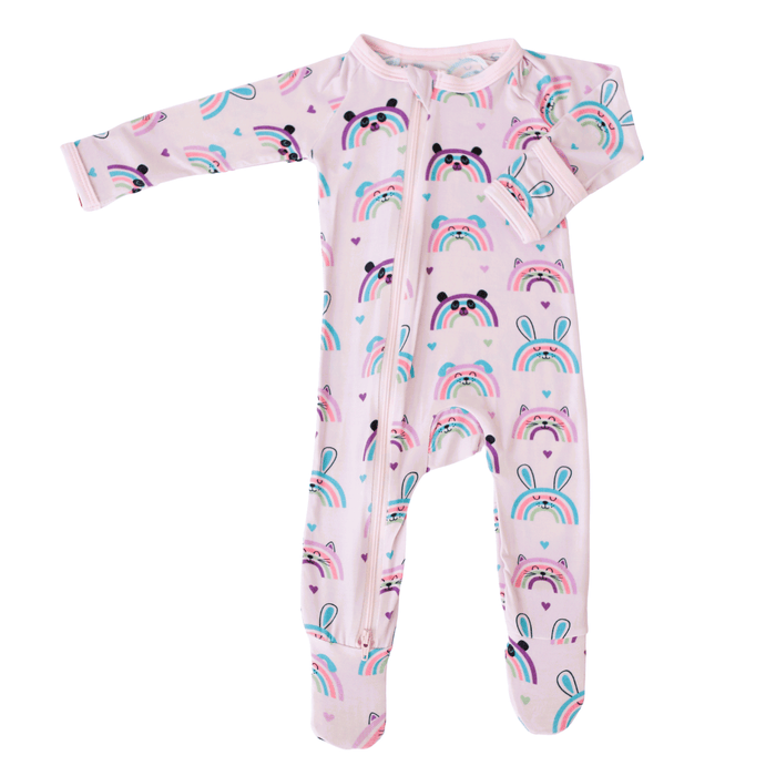 Bestaroo - Bamboo - Happy Rainbows Footie