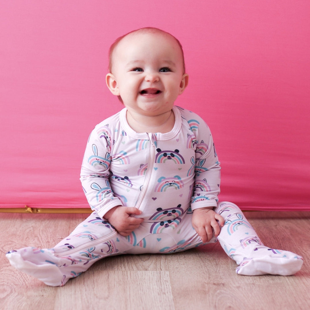 Bestaroo - Bamboo - Happy Rainbows Footie