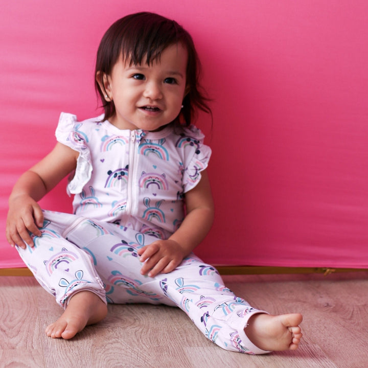 Bestaroo - Bamboo - Happy Rainbows Romper