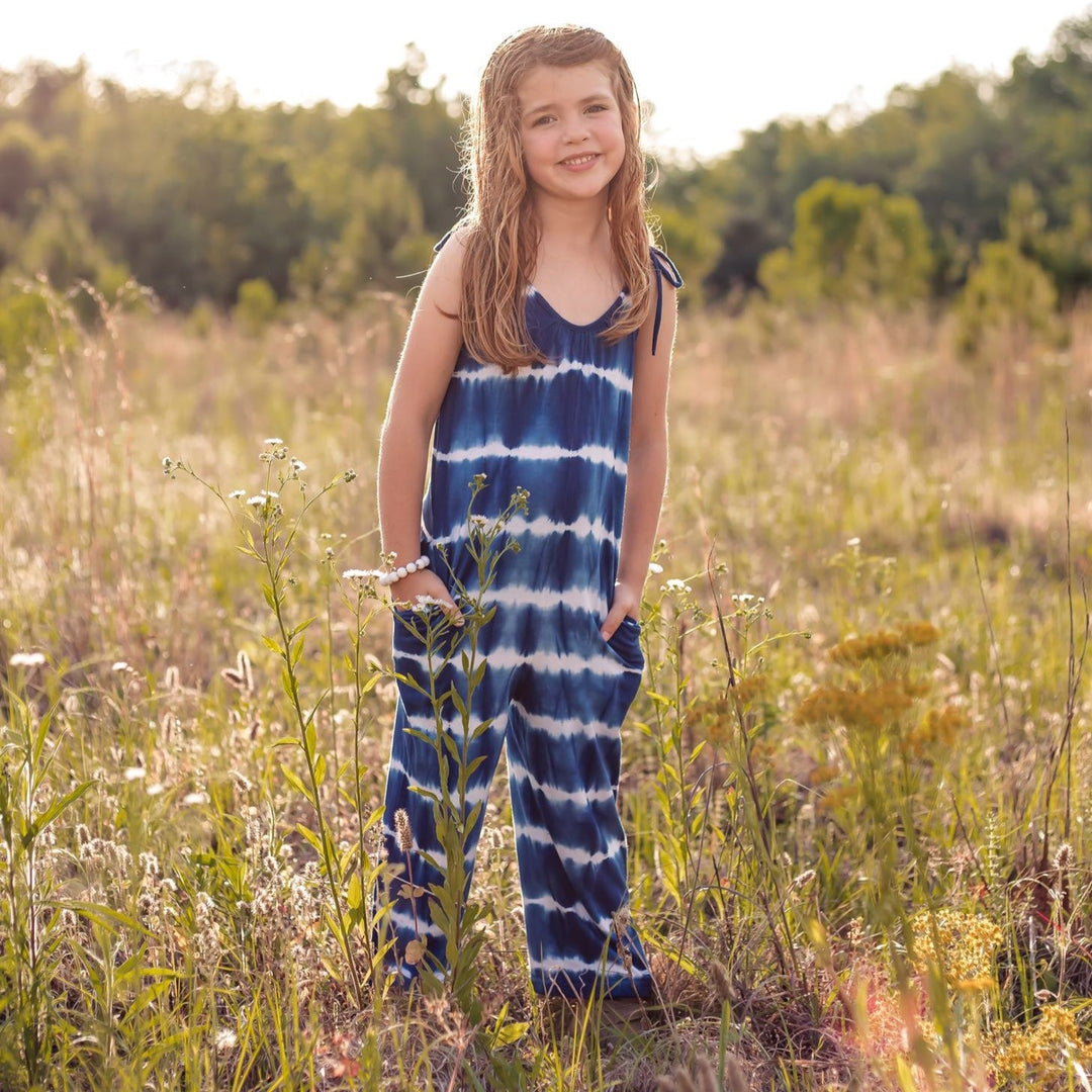 Bestaroo - Bamboo - hema blue tie dye jumpsuit