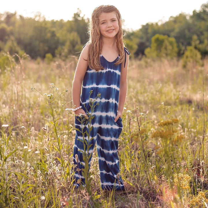 Bestaroo - Bamboo - hema blue tie dye jumpsuit