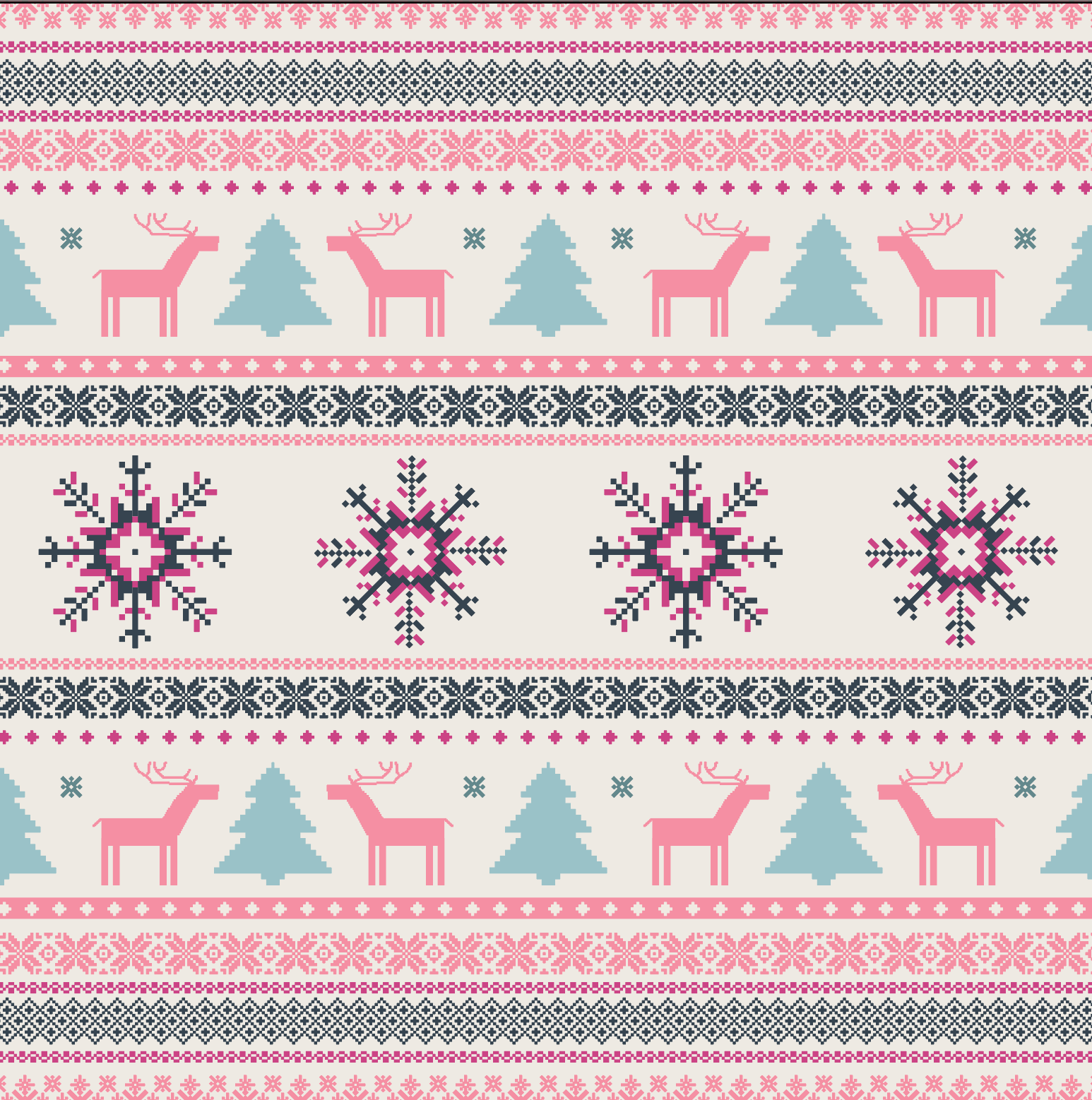 Bestaroo - Bamboo - Holiday Reindeers Pink Romper