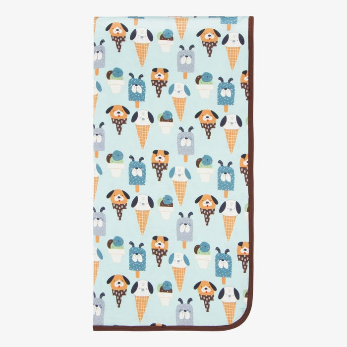 Bestaroo - Bamboo - Ice Cream Paw-ty Blue Swaddle