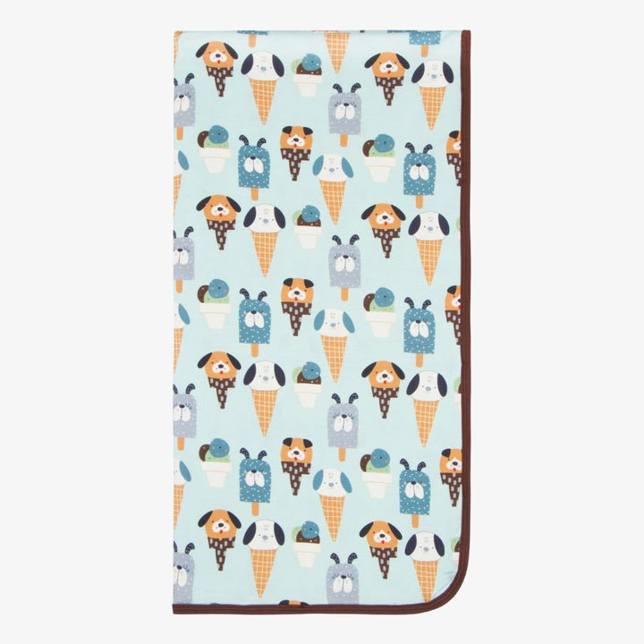 Bestaroo - Bamboo - Ice Cream Paw-ty Blue Swaddle