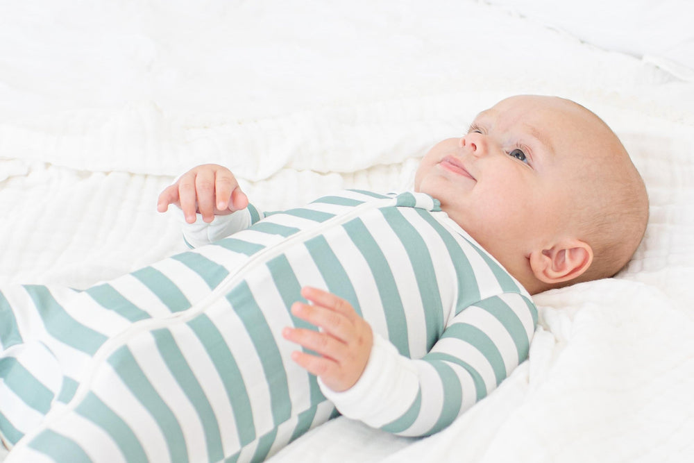 Bestaroo - Bamboo - Jade Stripes Convertible Coverall