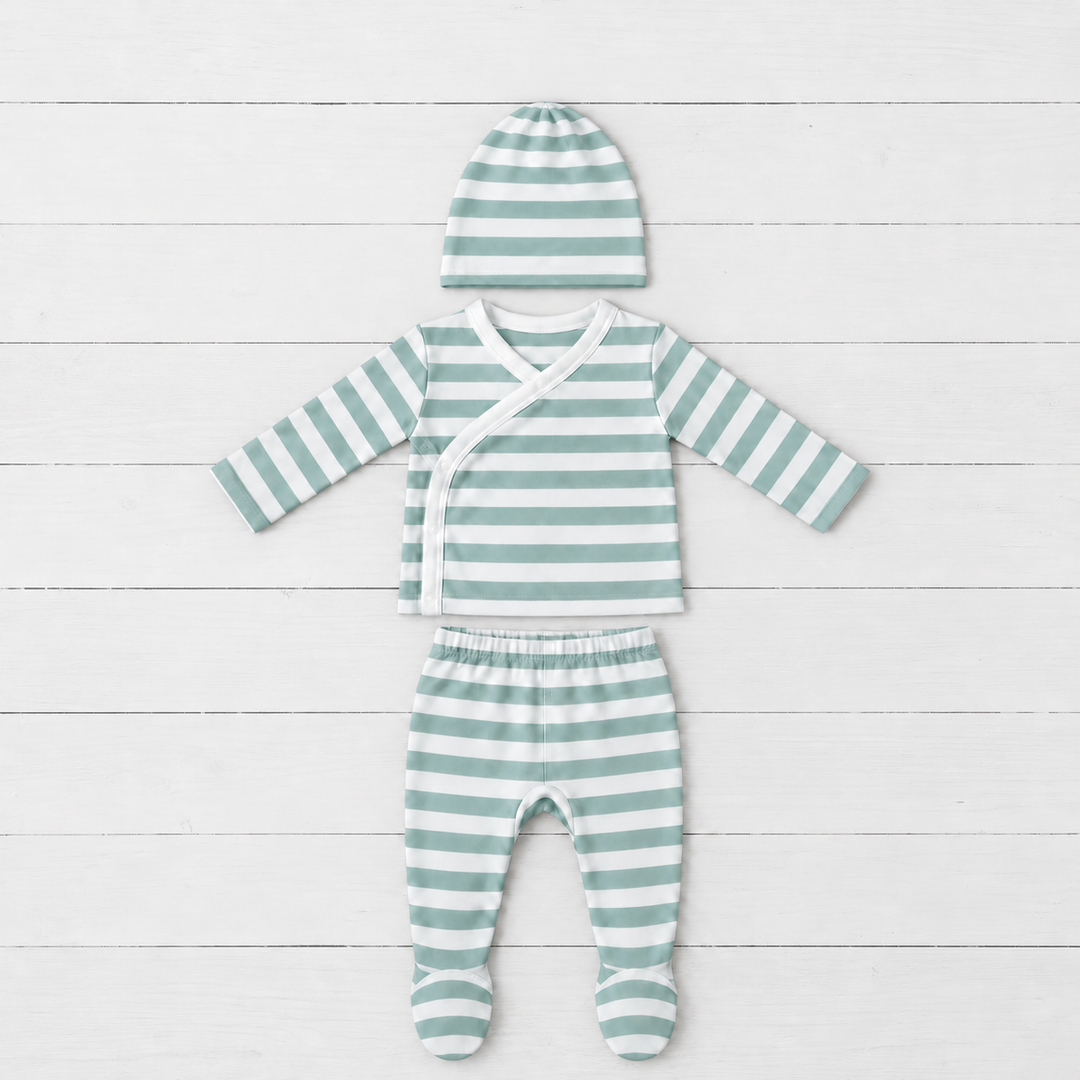 Bestaroo - Bamboo - Jade Stripes Take Me Home 3/pc Set