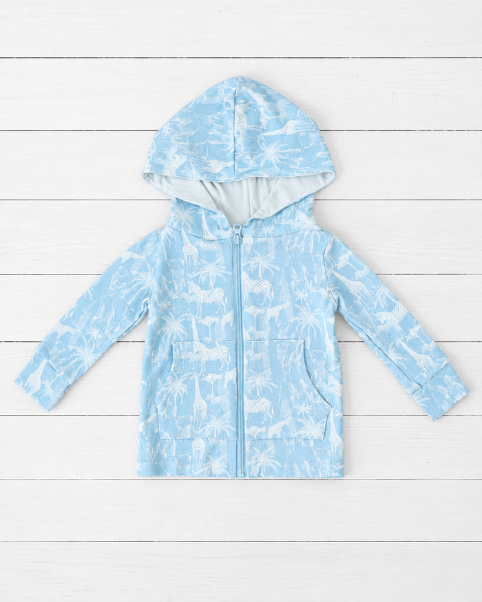 Savanna Blue Zipper Hoodie