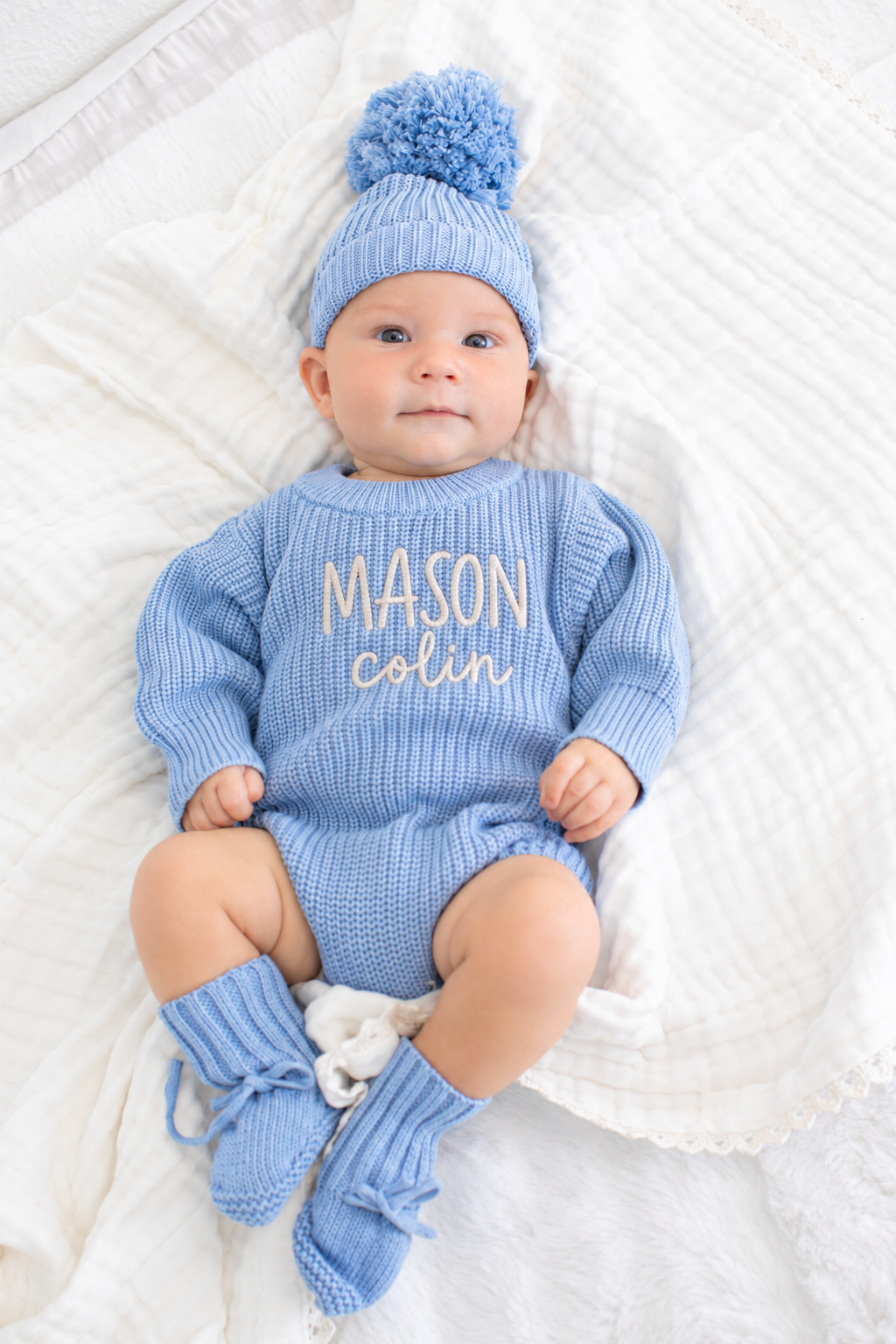 Bestaroo - Bamboo - Knit Baby Romper Skye