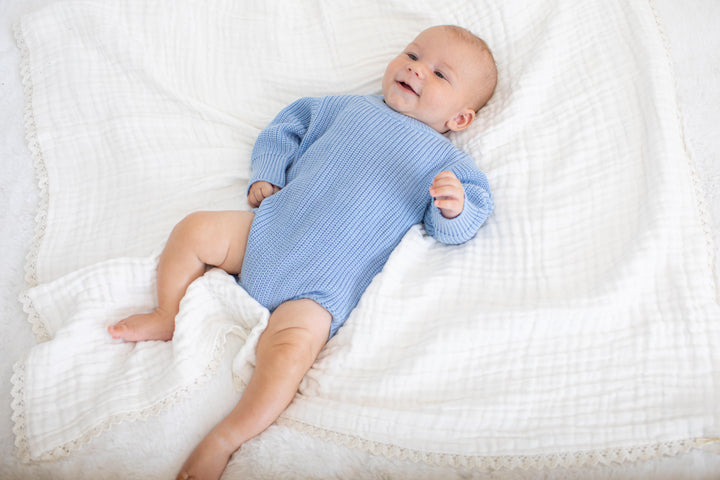 Bestaroo - Bamboo - Knit Baby Romper Skye