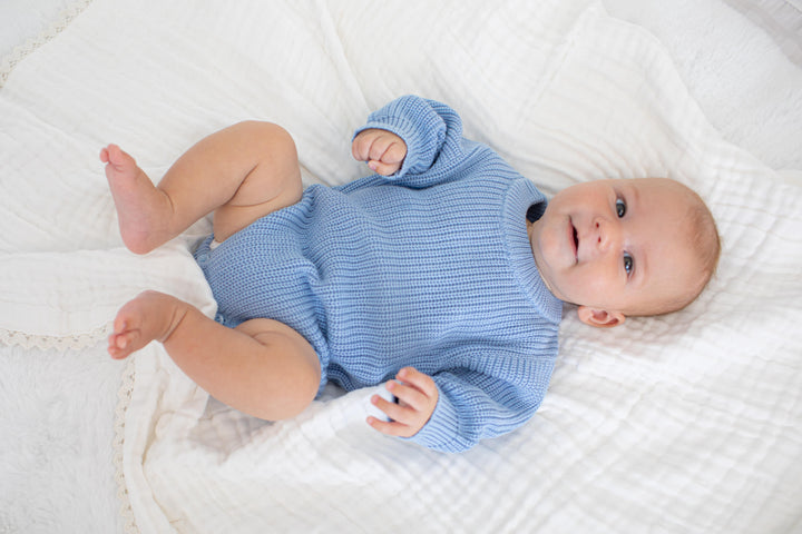 Bestaroo - Bamboo - Knit Baby Romper Skye