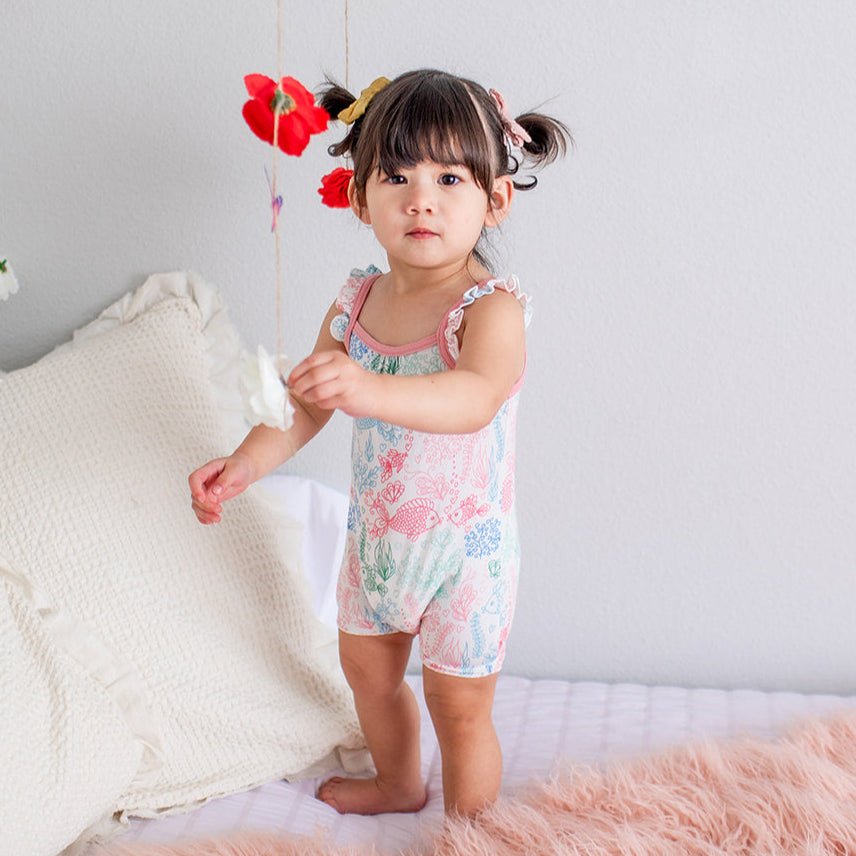 Bestaroo - Bamboo - Koi Fish Bubble Romper