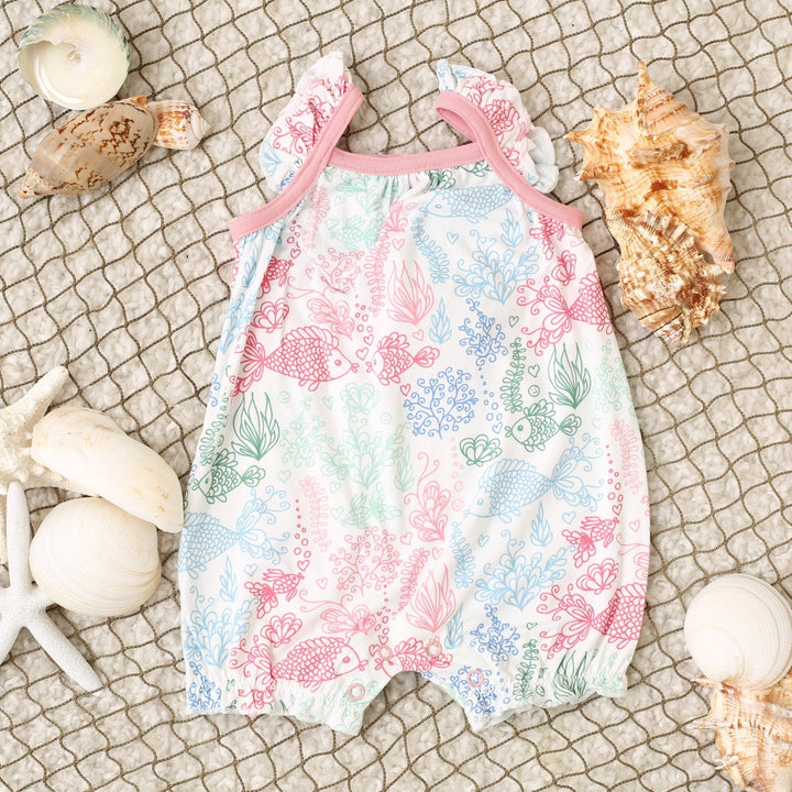 Bestaroo - Bamboo - Koi Fish Bubble Romper