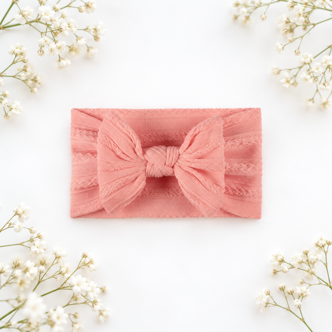 Bestaroo - Bamboo - Large Soft Cable Knit Bow