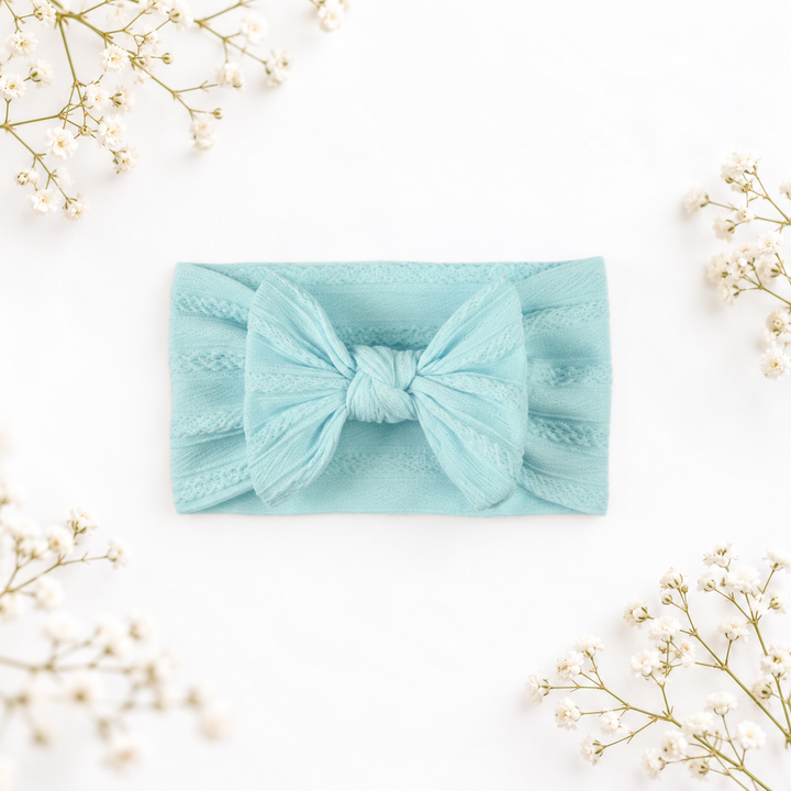 Bestaroo - Bamboo - Large Soft Cable Knit Bow