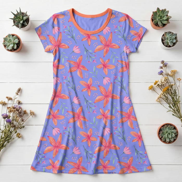 Lavender Leilani A-Line Dress - Bestaroo