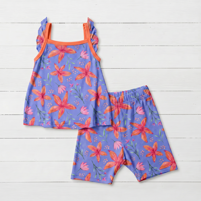 Lavender Leilani Flutter Tank & Shorts - Bestaroo