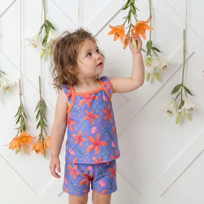 Lavender Leilani Flutter Tank & Shorts - Bestaroo