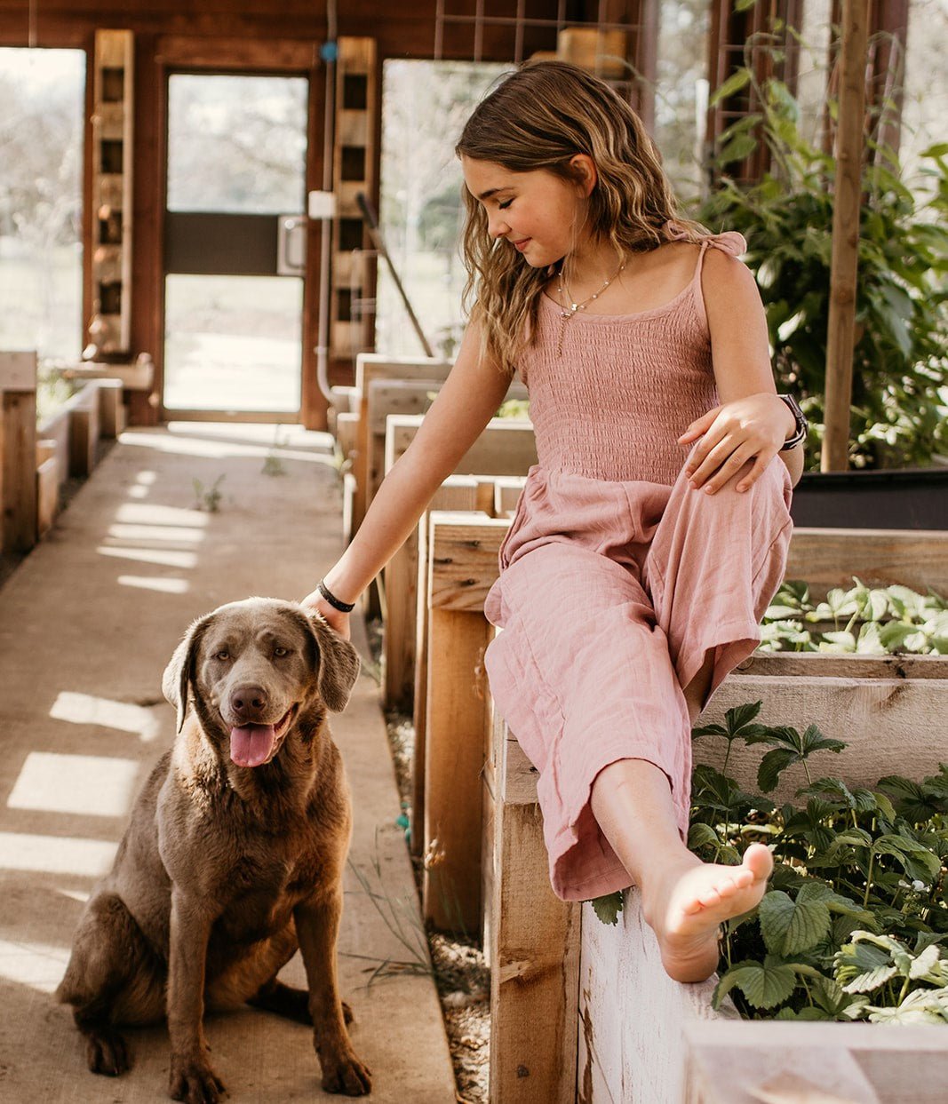 Bestaroo - Bamboo - leena jumpsuit in dusty rose
