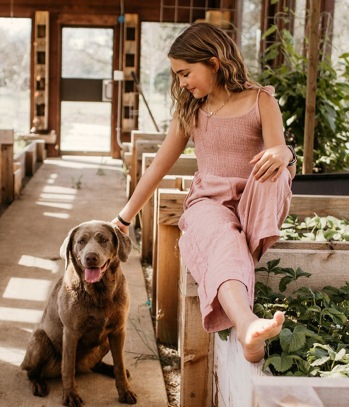 Bestaroo - Bamboo - leena jumpsuit in dusty rose