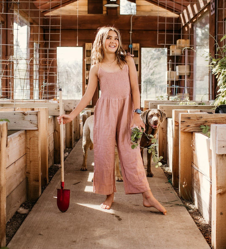 Bestaroo - Bamboo - leena jumpsuit in dusty rose