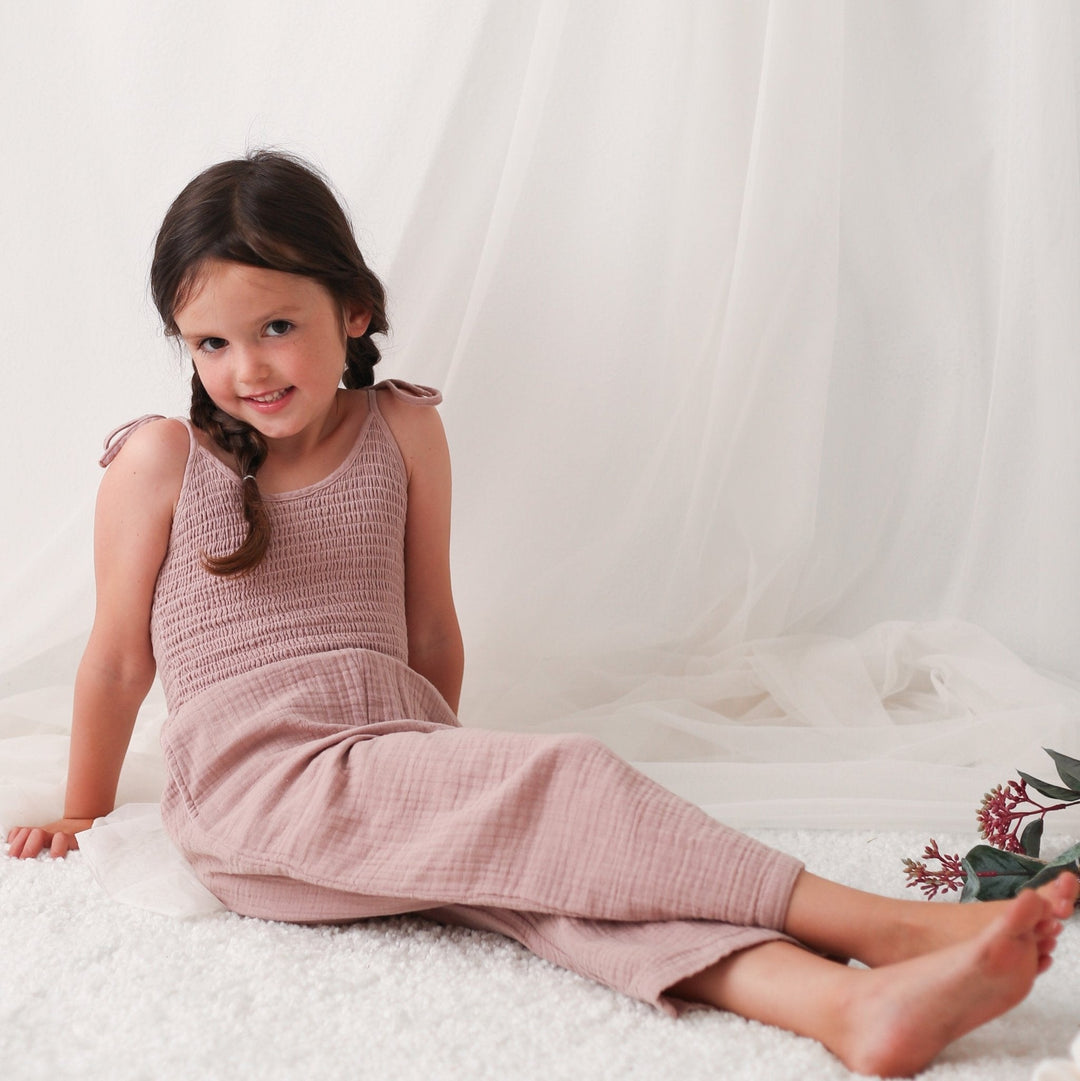 Bestaroo - Bamboo - leena jumpsuit in dusty rose