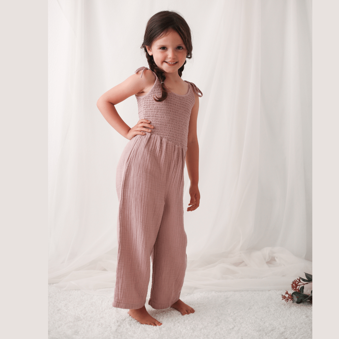 Bestaroo - Bamboo - leena jumpsuit in dusty rose