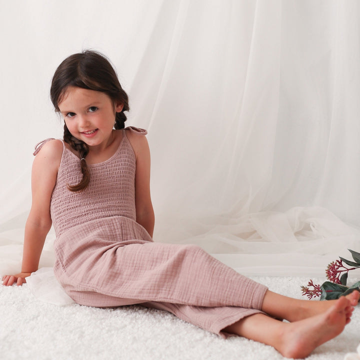 Bestaroo - Bamboo - leena jumpsuit in dusty rose