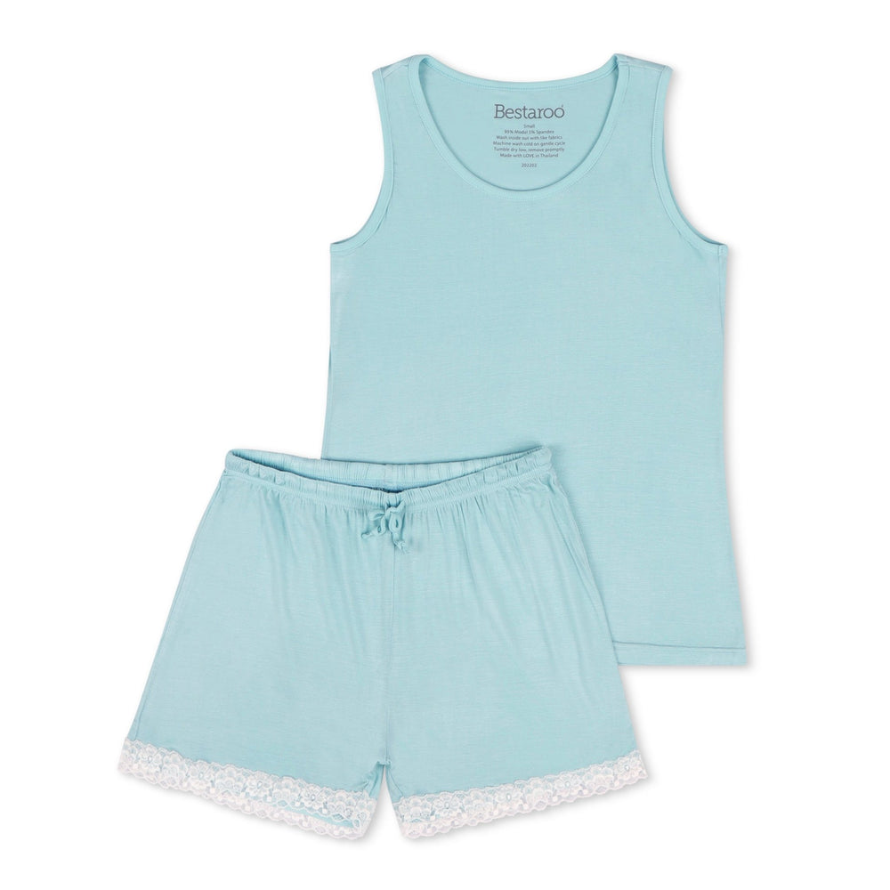 Bestaroo - Bamboo - Light Blue Women's Short Loungewear