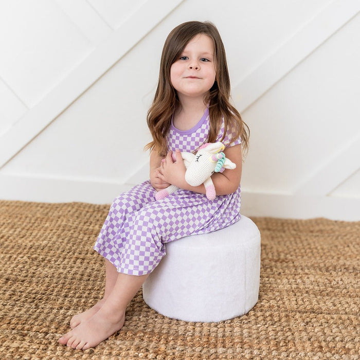Bestaroo - Bamboo - Lilac Checks Dress