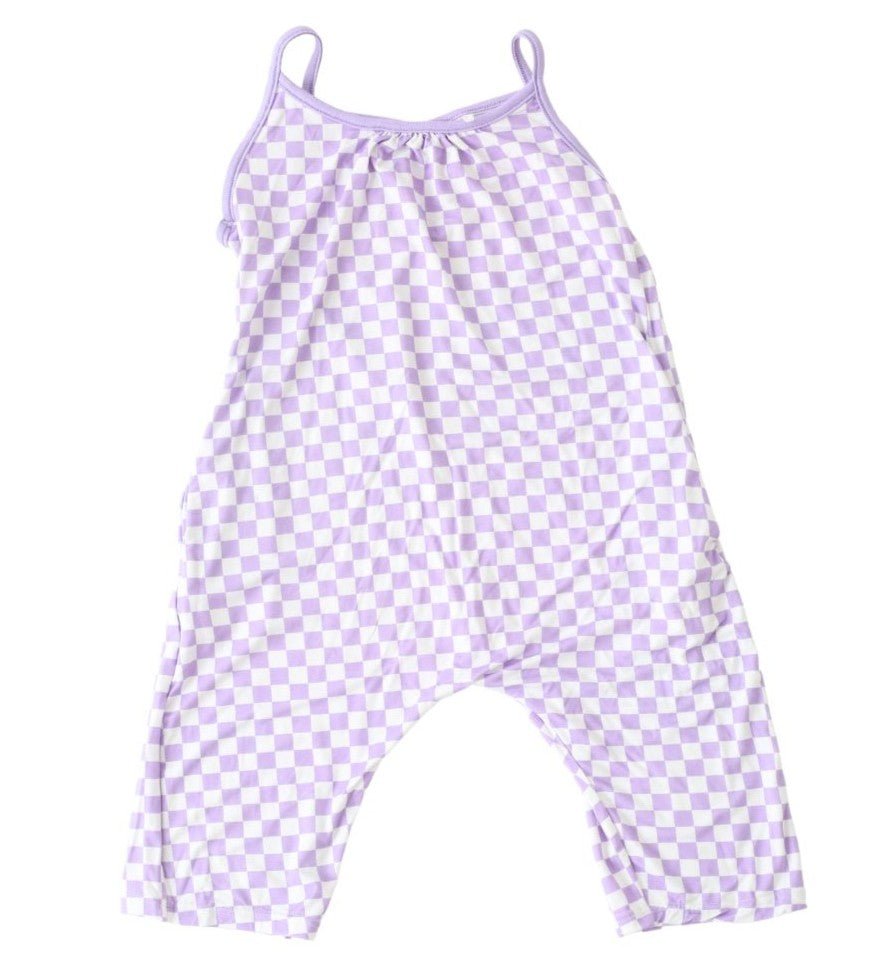 Bestaroo - Lilac Checks Jumpsuit