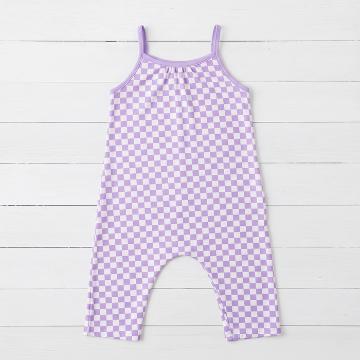 Lilac Checks Jumpsuit